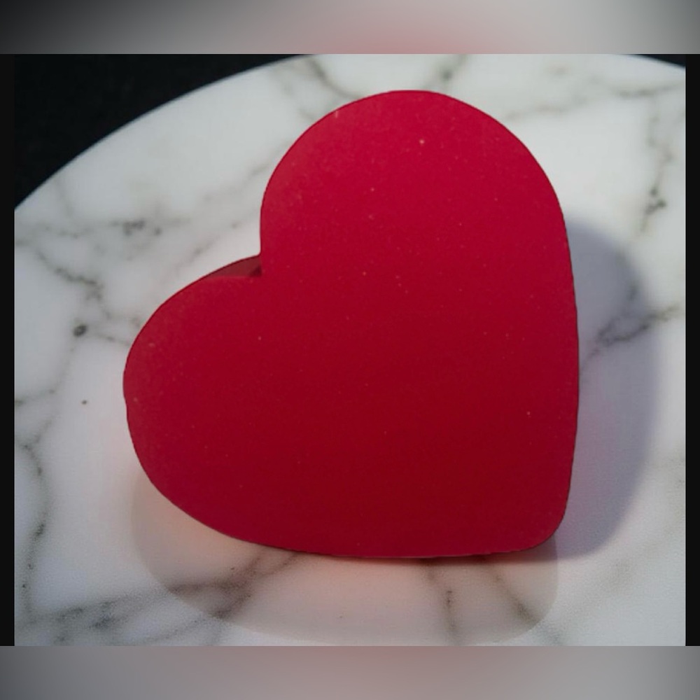 Red Heart-Shaped Beauty Blender ❤️